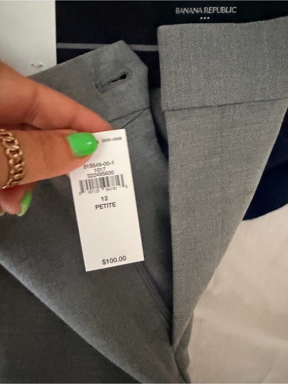 Banana Republic Women’s Gray Petite Dress Pants and coat- Gray